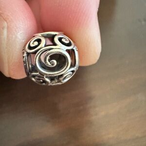 Disney Parks Pandora Mickey Mouse Open Swirl Sterling Silver Charm